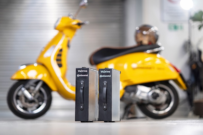 Continental and Varta develop a Powerful Battery for Electric Two-wheelers