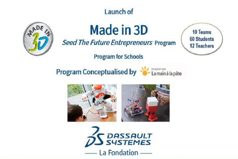 La Fondation Dassault Systèmes launches Second Edition of “Made in 3D – Seed The Future Entrepreneurs”