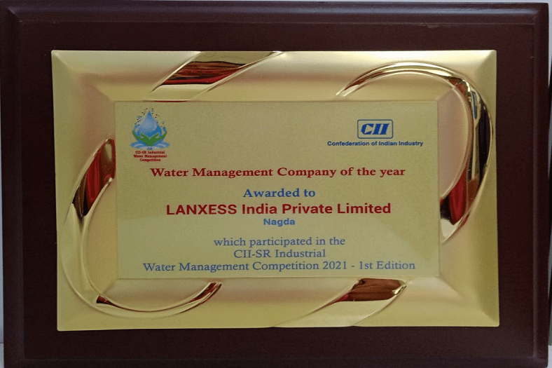 LANXESS India wins CII’s Water Management Company of the Year 2020 award