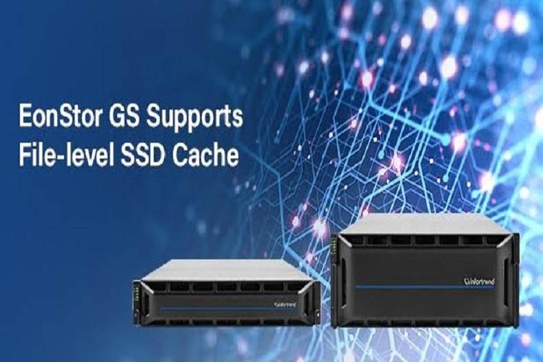 EonStor GS supports File-Level SSD Cache to accelerate Random File Access Performance